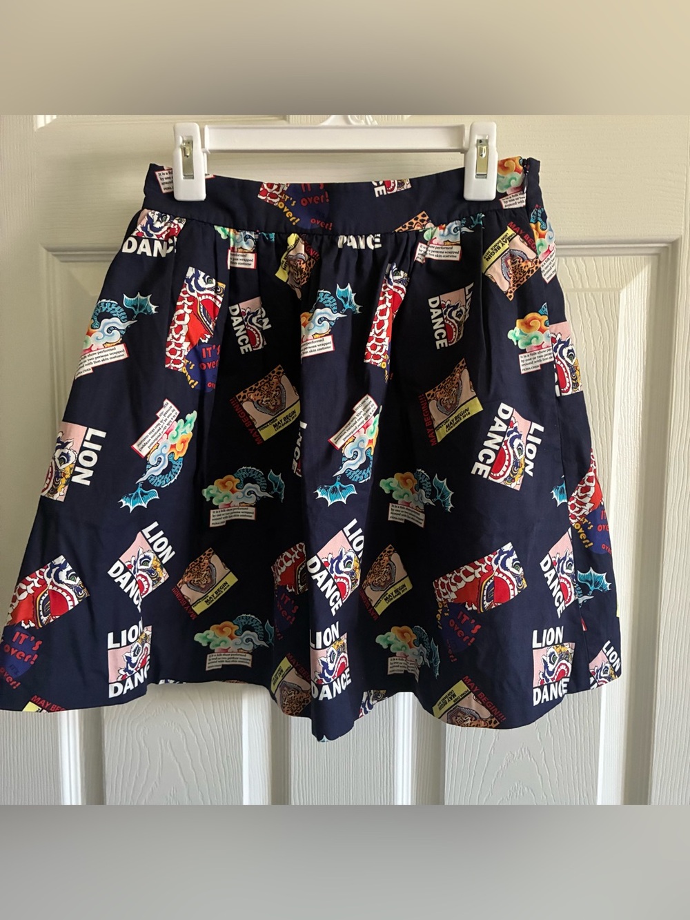 Fiona Chen Lion Dance Mini Skirt, Size XS/Small